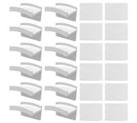 Tiardey Confezione da 12 ganci per cappelli autoadesivi, ganci per cappelli adesivi per montaggio a parete, porta cappelli porta cappelli da baseball porta cappelli da parete, bianco