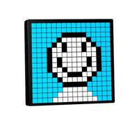 Tiardey Cornice per Foto Digitale Pixel Art, Pannello LED RGB programmabile, Orologio Intelligente con Notifiche sui Social Media, Orologio Calendario per Decorazioni per la Casa, Gadget da Gioco Nero