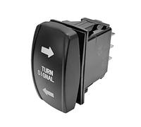 Tiardey DC 12V/20A 4 pin Interruttore a bilanciere di grado marino ON-Off-ON/aperto-chiuso/in-out con luce a LED e simboli delle frecce incise