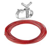 Tiardey Kit Cavo E Verricello per Copertura Piscina 100Ft Kit Filo E Cricchetto per Copertura Piscina Tendicavo per Fissare Le Coperture delle Piscine Fuori Terra in Inverno