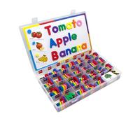 Tiardey Lettere magnetiche Colorate con Lavagna per Bambini Piccoli 234 Pezzi Lettere maiuscole e minuscole Lettere dell'alfabeto in Schiuma con Lavagna e Carte di Bambini Piccoli