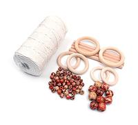 Tiardey Macrame Wall Hanging Kit, Macrame Plant Hanger Kit Macrame Cord 3mm Cotton Filo.?Macrame Starter Set Pianta sospesa Kit Fai da Te per Principianti