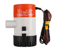 Tiardey Micro Pompa sommergibile DC Piccola Pompa dell'Acqua da 12 V 750 GPH per drenaggio della Cabina Pompa di sentina per Yacht, Pompa di Servizio per imbarcazioni Marine con Portata Elevata