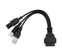 Tiardey Parti per Moto, Cavo diagnostico OBD2 3 4 6 Pin Adattatore per Lettore di Codici di Errore OBD Strumenti diagnostici del Sistema Motore OBD-II per Moto(Nero)