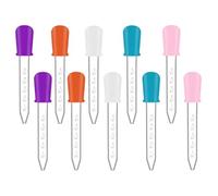 Tiardey Pipette contagocce da 10 Pezzi Contagocce per liquidi in Silicone e plastica da 5 ML