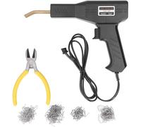 Tiardey Saldatrice per plastica da 220 W, Kit di riparazione per crepe sul paraurti dell'auto, Saldatrice per plastica con cucitrice termica da 200 pezzi, Paraurti per auto/Ricambi auto
