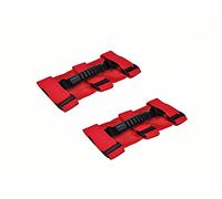Tiardey Set di Maniglie,Confezione da 2,Compatibile con Jeep Wrangler TJ YJ JK,Design a 3 Cinghie Facile da Montare per Modelli 1987-2020 (Rosso)