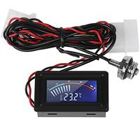 Tiardey Termometro con display a puntatore con sonda impermeabile, misuratore di temperatura del sistema di raffreddamento ad acqua del PC G1/4 per computer portatile