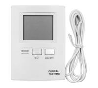 Tiardey Termometro elettronico a Doppio Canale con Display Digitale per Interni ed Esterni a Parete, Monitor della Temperatura di stoccaggio con sensore Via Cavo Impermeabile