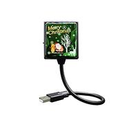 Tiardey USB Star Night Light, 3 modalità, 8 Effetti di Luce, Decorazioni per Atmosfera stroboscopica attivate dal Suono per Auto, Camera da Letto, Feste di Natale - Blu e Rosso