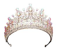 Tiare e corone da donna gioielli per capelli da sposa festa ballo copricapo nuziale, Misura unica, Strass