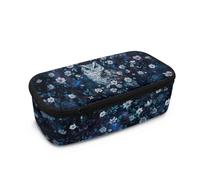 Tiasarato Astuccio con cerniera per bambini dai 5 ai 6 anni di età compresa tra i 5 e i 6 anni, per il rientro a scuola, Fiori di gufo, Portamonete