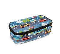 Tiasarato Astuccio per matite con lontra marina e cartoni animati di grande capacità, per bambini, materiale scolastico, leggero, organizer per compiti, Vei, Portamonete