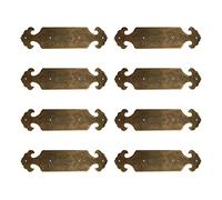 Tiazza 8Pcs Stile Vintage Ottone Antico Goffratura Decorativo Angoli Protezioni Classiche Mobili Angolo Bretelle Guard Copertura Bordo