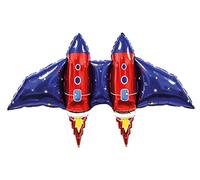 TIB Heyne 17681 - Ali a razzo gonfiabili per bambini, palloncino in foil da indossare, accessorio per costume da astronauta per carnevale