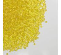 Tibaoffy Giallo trasparente colorato Perline Dimensione 8/0 Perle di Vetro del Seme dei Mestieri 3 mm per la Fabbricazione dei Gioielli (Totale Circa 100g Circa 3600 Grani )