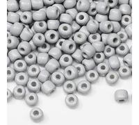 Tibaoffy Grigio Perline Dimensione 6/0 Perle di Vetro del Seme dei Mestieri 4 mm per la Fabbricazione dei Gioielli (Totale Circa 100g Circa 1200 Grani )