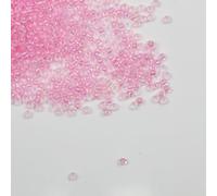 Tibaoffy Rosa trasparente foderato Perline Dimensione 8/0 Perle di Vetro del Seme dei Mestieri 3 mm per la Fabbricazione dei Gioielli (Totale Circa 100g Circa 3600 Grani )