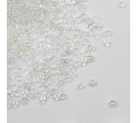 Tibaoffy Trasparente colorato Perline Dimensione 6/0 Perle di Vetro del Seme dei Mestieri 4 mm per la Fabbricazione dei Gioielli (Totale Circa 100g Circa 1200 Grani )