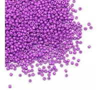 Tibaoffy Viola scuro Perline Dimensione 6/0 Perle di Vetro del Seme dei Mestieri 4 mm per la Fabbricazione dei Gioielli (Totale Circa 100g Circa 1200 Grani )