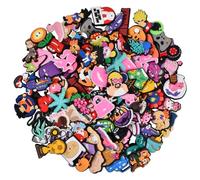 Tibapla Stili Casuali Charm Decorativi, 20 Pezzi Animato Crocs Charms Accessori, Accessori per la Decorazione del Scarpe, Colori e Stili Casuali Fibbia Della Scarpa per Bambini, Adolescenti e Adulti