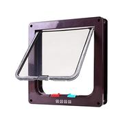 Tibeoyad Gattaiola per Gatti,Porta per Gatti e Cani Entrata e Uscita Controllabile Porta Scorrevole per Fine con Chiusura a 4 vie