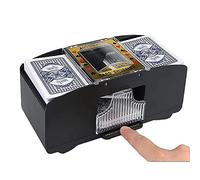 Tibeoyad Mescolatore Automatico di Carte , Blackjack di Lusso con Venature del Legno Gioco Casino Poker Shuffle Machine