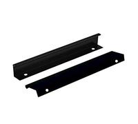 Tiberham Maniglie per porte in stile moderno, resistenti, colore nero opaco, per porte di casa, cucina, cassetti, armadietti, confezione da 2 (foro centrale da 255 mm)