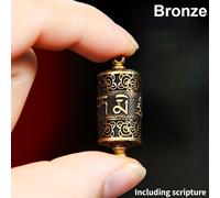 Tibet Buddista Preghiera Gao Scatola Ruota Amuleto Ciondolo Buddha Mantra