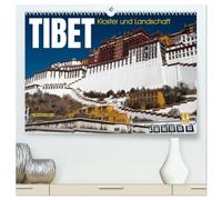 Tibet - Kloster und Landschaft (hochwertiger Premium Wandkalender 2026 DIN A2 quer), Kunstdruck in Hochglanz: Tibet, das Land der Spiritualität