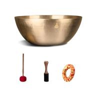 Tibet-Nepal Handmade Singing Pot 20-30Cm Large Diameter Design Light And Light Singing Pot Pure Copper Material Sound Pure Suitable For Yoga Meditation And Decoration Wit(Un Colore - 24 Cm)