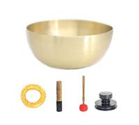 Tibet-Nepal Handmade Ultra-Thin Song Pot 18-30Cm Large Diameter Design Pure Copper Material Sound Pure Suitable For Yoga Meditation And Decoration With Washers And Percus(Un Colore - 23-24 Cm)