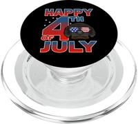 Tibetan Mastiff Dog American Flag Sunglasses Happy 4th July PopSockets PopGrip per MagSafe