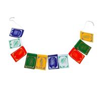 Tibetan Prayer Flags Set, 5 Element Color Handmade Fabric Banners, Wind Horse Affirmation Flags For Home, Family, Friends, Children, Boys Girls, Colleagues, Birthday, Festival, Meditation And Decor