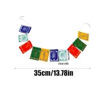Tibetan Prayer Flags Set - Handmade 5-Color Wind Horse Blessing Flag, Traditional Buddhist Banner Decor, Spiritual Affirmation Hanging Flags for Home, Festival, Birthday Gift for Family & Friends