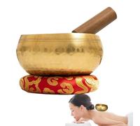 Tibetan Singing Bowl - Handmade Sound Bowl For Meditation - Complete Set With Cushion Mallet - Perfect For Yoga, Chakra Healing, Mindfulness, And Stress Relief Practices