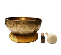 Tibetan Singing Bowl Set Handmade Chanting Bowl Pure Copper Crafts Buddha Sound Bowl, Promotes Peace, Chakra Healing, And Mindfulness, 14cm