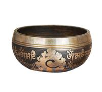 Tibetan Singing Bowl Yoga Ornament, Meditation Buddha Sound Bowl for Table Display
