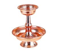 Tibetano Buddista Metallo La ciotola Insculture complicate Buddismo Forniture Tempio Adorazione Tazza Per Collezionisti Culturali Accessori di culto spirituali