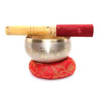 Tibetano Canta Ciotola Set Con Cuscino Bacchetta Yog Meditazione Chakra Suono