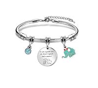 Tibond Bracciale Insegnante Braccialetto da Donna C'è bisogno di un grande cuore per Insegnare alle Piccole Teste Regalo di Festa dell'insegnante per Maestra (CI)