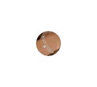 Tibond Braccialetto in Argento S925 con Iniziale, Stile Lettera a Strati alla Moda, Regalo per Donne Ragazze Amiche Sorelle Madri Colleghi Natale Compleanno (M)