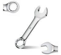 TIBOO DAY Chiave combinata, mini chiavi combinate tozze metriche da 19 mm, chiavi tozze con estremità a scatola a 12 punti, in acciaio CR-V, lunghezza corta e corpo sottile, perfetta per aree