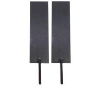 TIBROMTACK 2PCS di piastre anodiche in titanio con viti M8,150*40*1mm, piastre anodiche in titanio rivestite in rutenio-iridio per il trattamento delle acque reflue organiche e il sistema di piscine