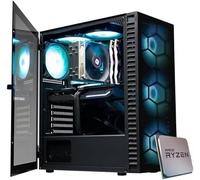 Tiburcc Computer Gaming PC AMD Ryzen 5 7500F - RX 9060XT 16GB - M.2 1TB NVMe - Ram 32GB DDR5 - WiFI - Bluetooth - Windows11