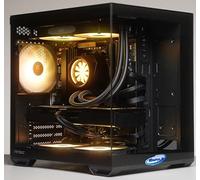 Tiburcc Computer Gaming PC Panoramico mini doppia camera (R7 7700, RTX 5070 12GB) 32GB RAM 1TB NVMe WIFI Bluetooth