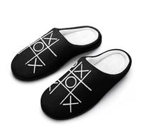 Tic And The Tac Crosses Board - Pantofole da uomo per interni ed esterni, con suola in gomma, Stile:, 43 1/3 EU