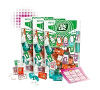 Tic Tac Mini Travels Mix 3x228g Lilliput - 180x Scatolette TicTac singole - Menta, Arancia, Menta Verde, Frutto della Passione & Pesca in Confezione Maxi Tic Tac XXL - Mini Caramelle + Gioco TicTacToe
