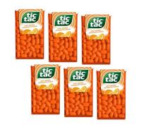 Tic Tac® | Tic Tac Arancia | Confetti Gusto Arancia | Caramelle Gusto Arancia - 6 Astuccio (6 x 18 Gr)