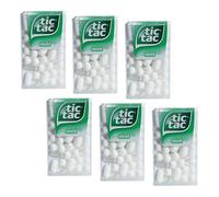 Tic Tac® | Tic Tac Menta | Confetti Gusto Menta | Caramelle Gusto Menta - 6 Astuccio (6 x 18 Gr)